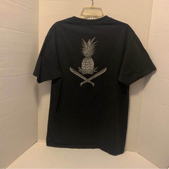 Tee Men’s Aloha Pineapple T-Shirt Size Large Black - Picture 3 of 16